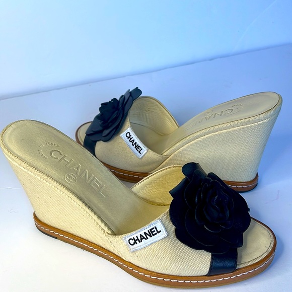 chanel wedge trainers
